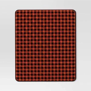 Gingham Throw Blanket Black/Orange - Hyde and EEK! Boutique Halloween/Bengals